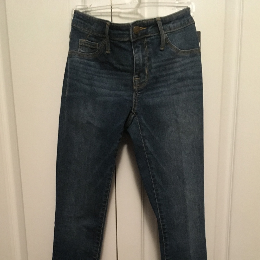 Mossimo Mid-Rise Power Stretch Jeggings, Med Blue - Picture 3 of 5
